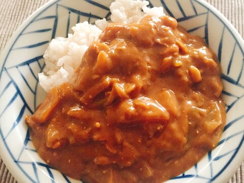 豚汁でカレーライス